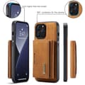Miniatyrbild 6 av 9: DG.MING 2 in 1 Magnetic Card Slot Case iPhone 16 Pro Max Cognac