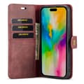 Miniatyrbild 2 av 8: DG.MING 2-in-1 Magnet Wallet iPhone 16 Pro Max Red
