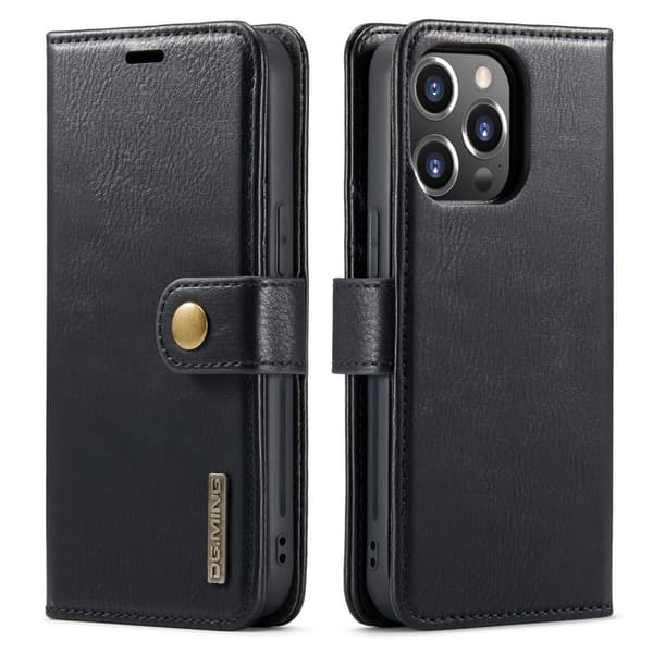 DG.MING 2-in-1 Magnet Wallet iPhone 16 Pro Max Black