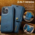 Miniatyrbild 6 av 8: DG.MING 2-in-1 Magnet Wallet iPhone 16 Pro Max Blue