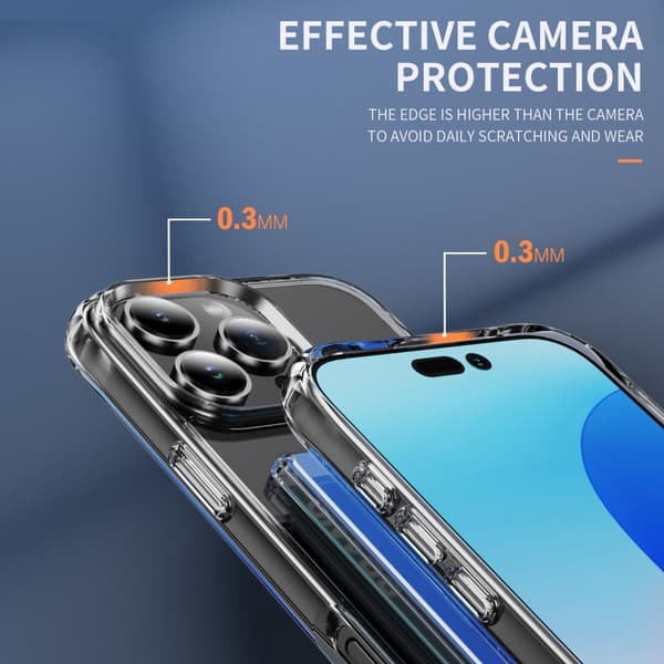 Skal Kortfack iPhone 16 Pro Max Genomskinlig