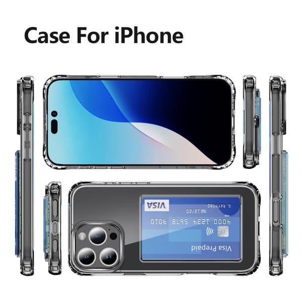 Skal Kortfack iPhone 16 Pro Max Genomskinlig