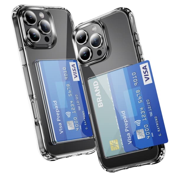 Skal Kortfack iPhone 16 Pro Max Genomskinlig