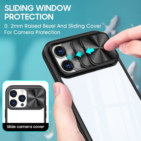 Edge Skal Kameraskydd iPhone 16 Pro Max Svart