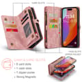 Miniatyrbild 5 av 10: CaseMe Multi-Slot 2 i 1 Plånboksfodral iPhone 16 Pro Max Rosa