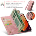 Miniatyrbild 6 av 10: CaseMe Multi-Slot 2 i 1 Plånboksfodral iPhone 16 Pro Max Rosa