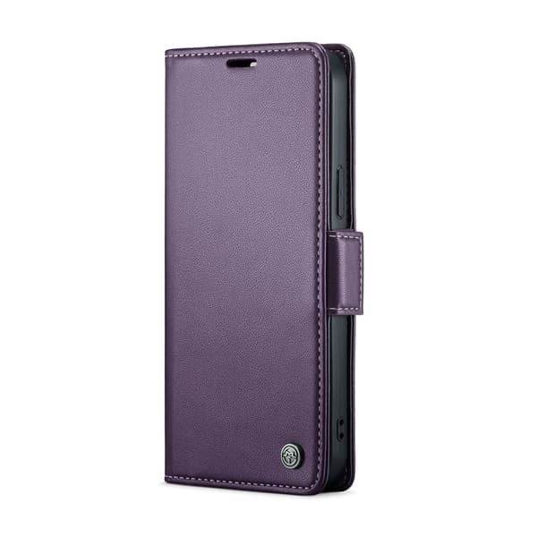 CaseMe Slim Plånboksfodral RFID-skydd iPhone 16 Pro Lila