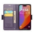 Miniatyrbild 2 av 9: CaseMe Slim Plånboksfodral RFID-skydd iPhone 16 Pro Lila