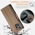 Miniatyrbild 8 av 9: CaseMe Slim Plånboksfodral RFID-skydd iPhone 16 Pro Brun
