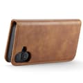Miniatyrbild 4 av 8: DG.MING 2-in-1 Magnet Wallet iPhone 16 Plus Cognac