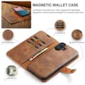 Miniatyrbild 5 av 8: DG.MING 2-in-1 Magnet Wallet iPhone 16 Plus Cognac