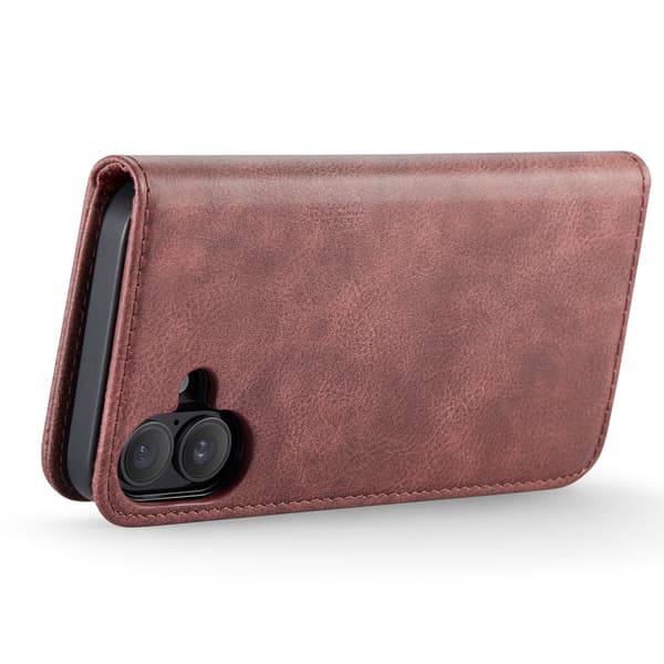 DG.MING 2-in-1 Magnet Wallet iPhone 16 Plus Red