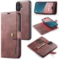 Miniatyrbild 1 av 8: DG.MING 2-in-1 Magnet Wallet iPhone 16 Plus Red