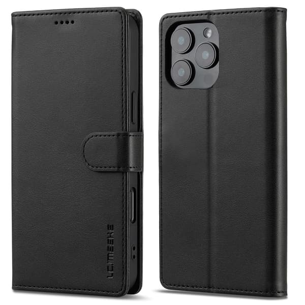 LC.IMEEKE Plånboksfodral iPhone 16 Pro Max Svart