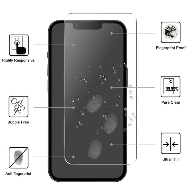 iPhone 16 Pro Max Skärmskydd Härdat Glas 0.3mm