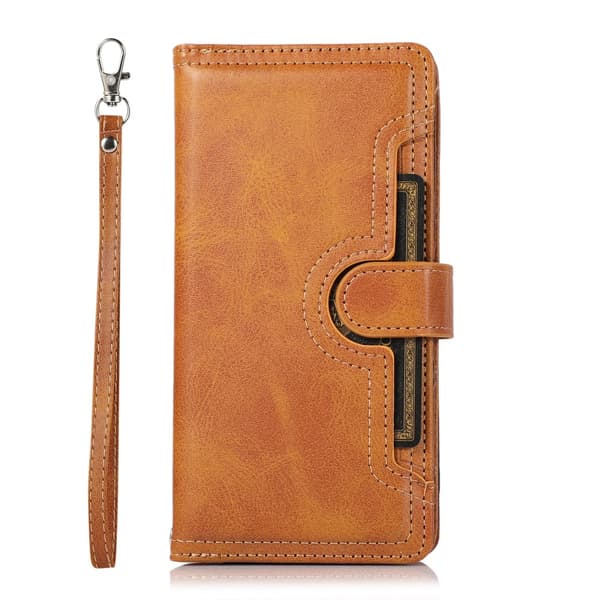 Plånboksfodral Multi-Slot iPhone 16 Pro Cognac