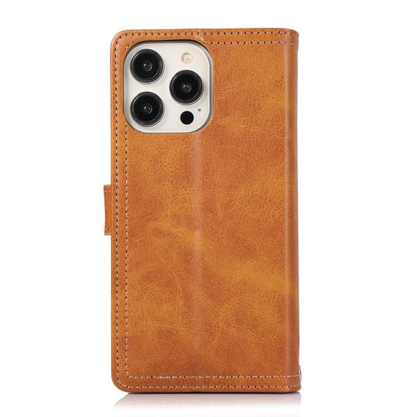 Plånboksfodral Multi-Slot iPhone 16 Pro Cognac