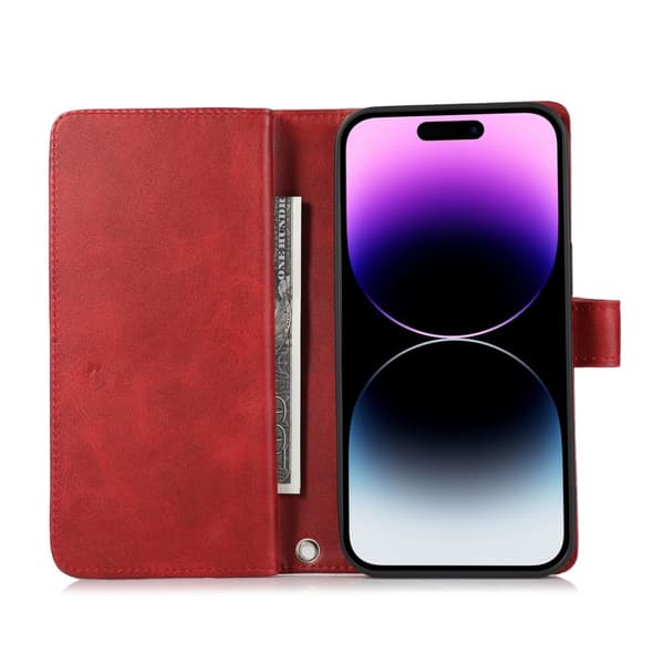 Plånboksfodral Multi-Slot iPhone 16 Pro Röd