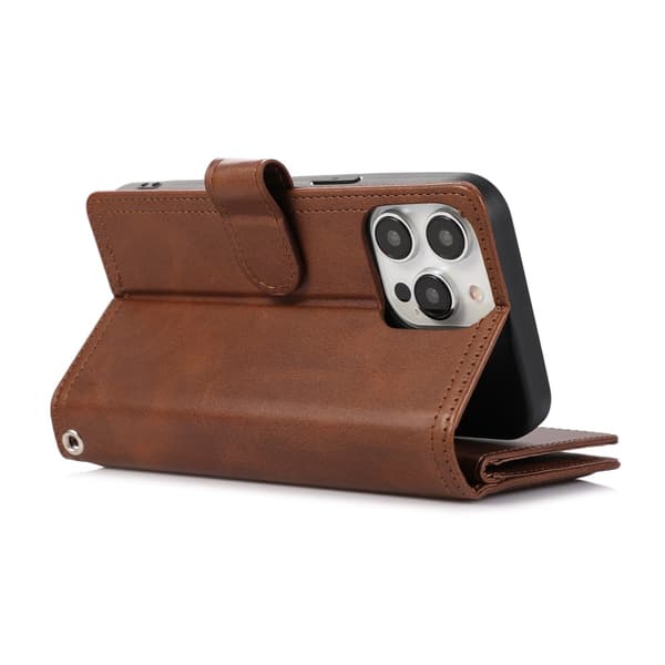 Plånboksfodral Multi-Slot iPhone 16 Pro Max Brun
