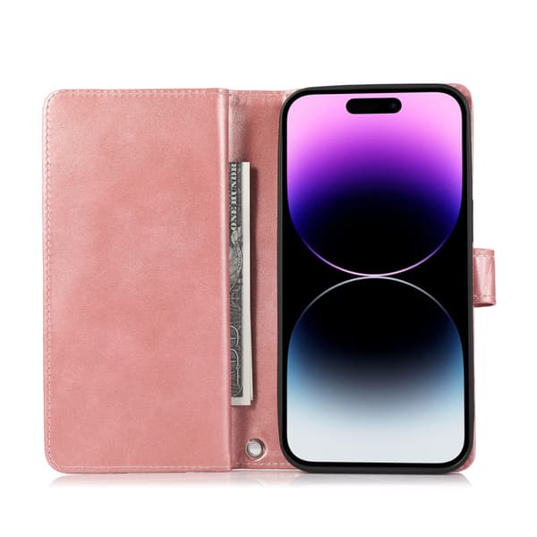 Plånboksfodral Multi-Slot iPhone 16 Pro Max Roséguld