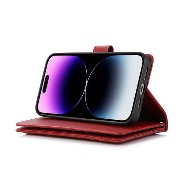 Plånboksfodral Multi-Slot iPhone 16 Pro Max Röd