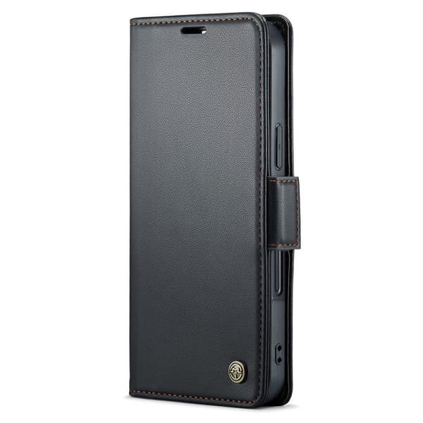 CaseMe Slim Plånboksfodral RFID-skydd iPhone 16 Plus Svart