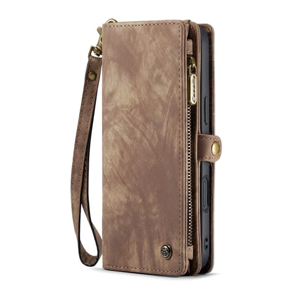 CaseMe Multi-Slot 2 i 1 Plånboksfodral iPhone 16 Plus Brun