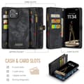 Miniatyrbild 4 av 9: CaseMe Multi-Slot 2 i 1 Plånboksfodral iPhone 16 Plus Svart