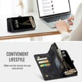 Miniatyrbild 6 av 9: CaseMe Multi-Slot 2 i 1 Plånboksfodral iPhone 16 Plus Svart