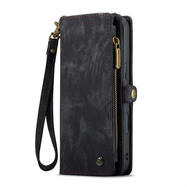 CaseMe Multi-Slot 2 i 1 Plånboksfodral iPhone 16 Plus Svart