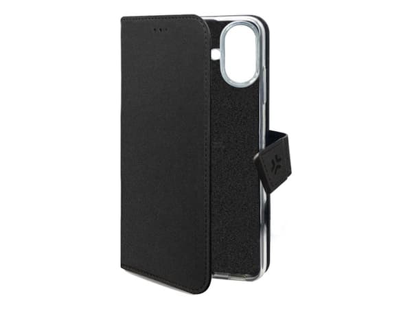 Celly WALLY1080, Plånbok, Apple, iPhone 16 Plus, 17 cm (6.7"), Svart