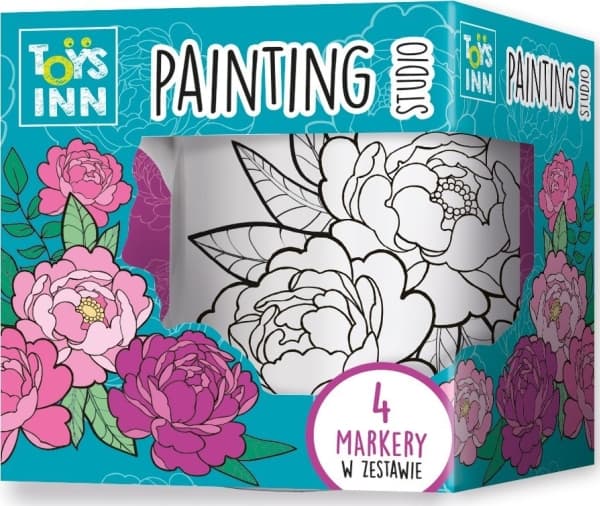 Peonie färgläggningskopp med pennor 8363 STNUX