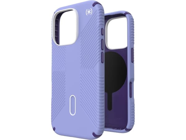 Speck Speck Presidio2 Grip ClickLock & MagSafe - Etui iPhone 16 Pro (Future Lavender / Cassis Purple / White)
