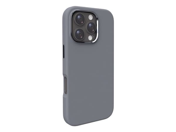 Puro Icon Mag Pro MagSafe silikonikotelo iPhone 16 Pro Max - tummanharmaa - tumma harmaa