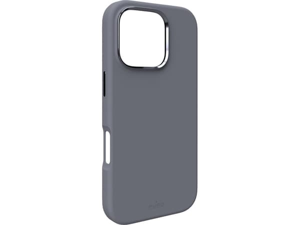 Puro Icon Mag Pro MagSafe silikonikotelo iPhone 16 Pro Max - tummanharmaa - tumma harmaa