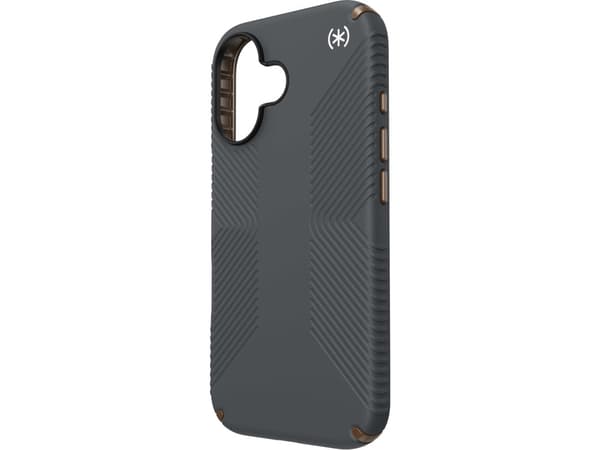 Speck Speck Presidio2 Grip - Etui iPhone 16 (Charcoal Grey / Cool Bronze / White)