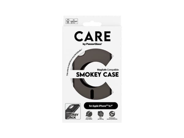 CARE by PanzerGlass Urban Combat - Baksidesskydd för mobiltelefon - MagSafe-kompatibilitet - termoplastisk polyuretan (TPU), polykarbonat (PC), oleof
