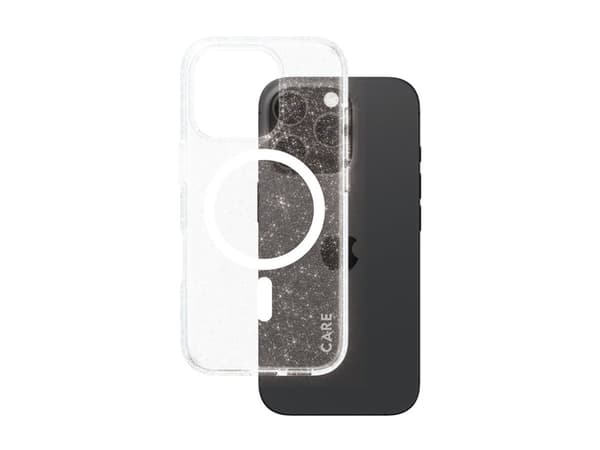 CARE by PanzerGlass - Baksidesskydd för mobiltelefon - MagSafe-kompatibilitet - stjärnbelyst - för Apple iPhone 16 Pro