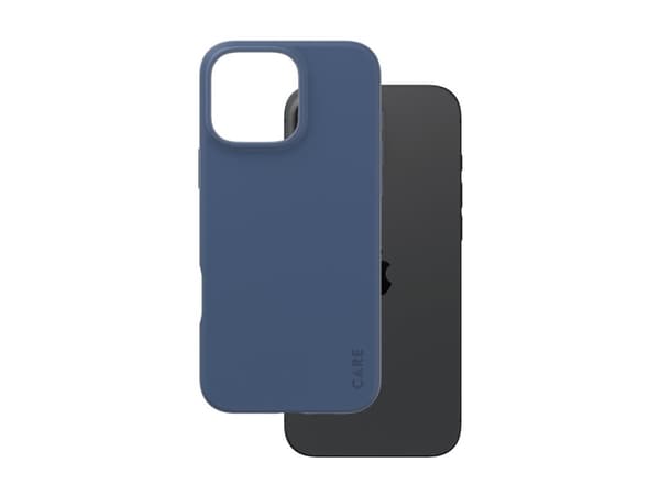 CARE by PanzerGlass - Baksidesskydd för mobiltelefon - termoplastisk polyuretan (TPU) - koronett blå - för Apple iPhone 16 Pro Max
