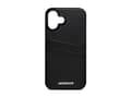 Miniatyrbilde 2 av 5: Screenor Lumo - Baksidedeksel for mobiltelefon - ekte skinn, termoplast-polyuretan (TPU) - svart - for Apple iPhone 16 Plus