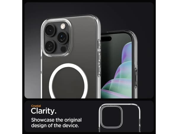 Spigen Liquid Crystal MagFit, Omslag, Apple, iPhone 16 Pro, 16 cm (6.3"), Transparent