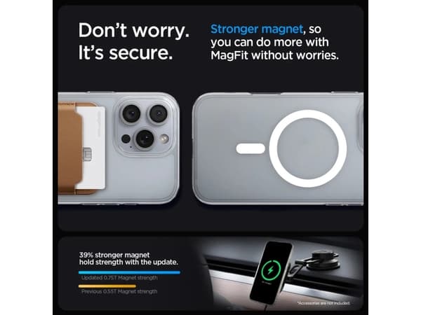 Spigen Liquid Crystal MagFit, Omslag, Apple, iPhone 16 Pro, 16 cm (6.3"), Transparent