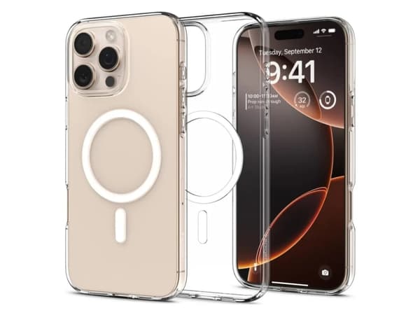 Spigen Liquid Crystal MagFit, Omslag, Apple, iPhone 16 Pro, 16 cm (6.3"), Transparent