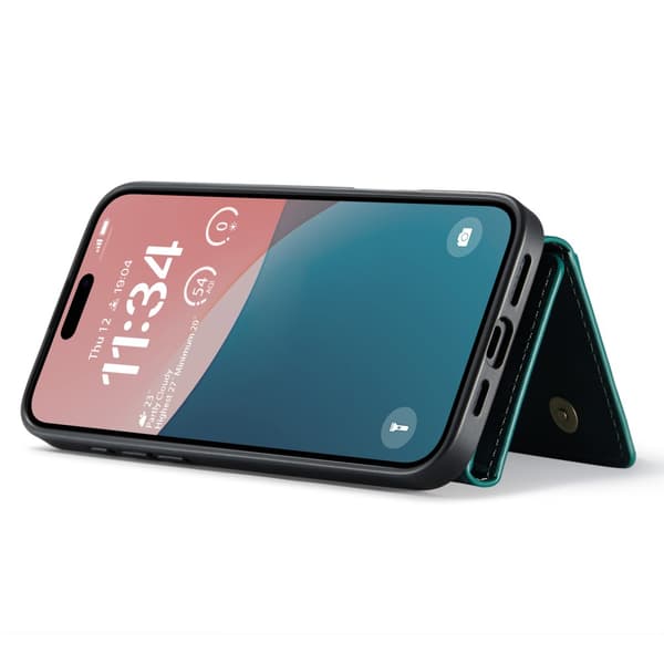 DG.MING 2 in 1 Magnetic Card Slot Case iPhone 16 Green