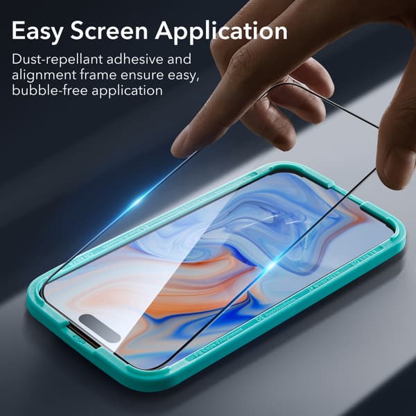 ESR iPhone 16 Pro Max Screen Protector Tempered Glass (2 Pack)