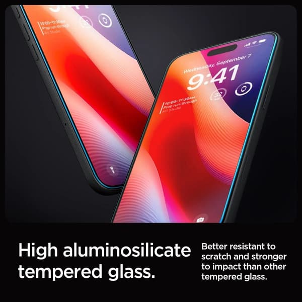Spigen iPhone 16 Pro Screen Protector GLAS.tR EZ Fit (2-Pack)