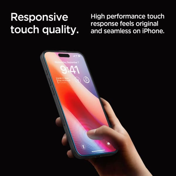 Spigen iPhone 16 Pro Screen Protector GLAS.tR EZ Fit (2-Pack)