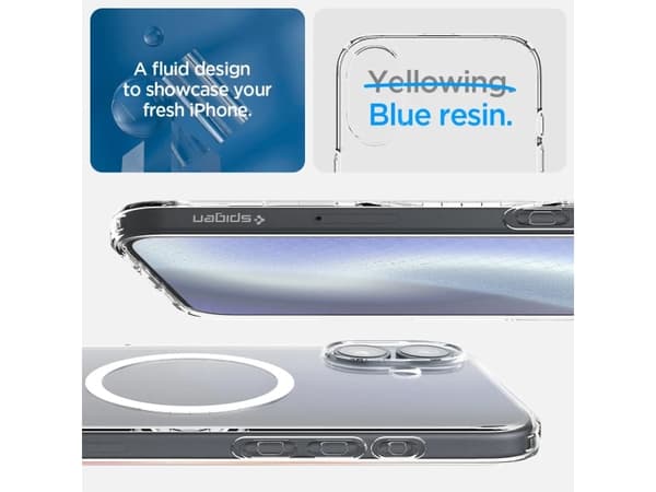 Spigen Liquid Crystal MagFit, Omslag, Apple, iPhone 16, 15,5 cm (6.1"), Transparent