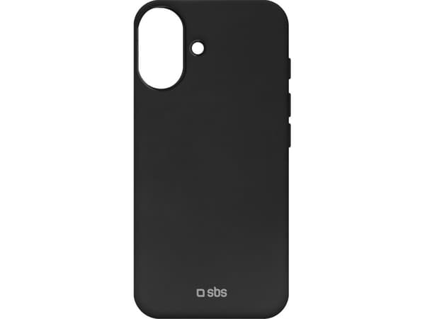 SBS TED3OBKCOVIP1661, Cover, Apple, iPhone 16, 15.5 cm (6.1"), Black