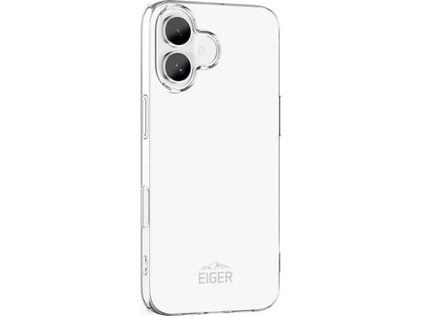 EIGER EGCA00616, Cover, Apple, iPhone 16, 15.5 cm (6.1"), Transparent